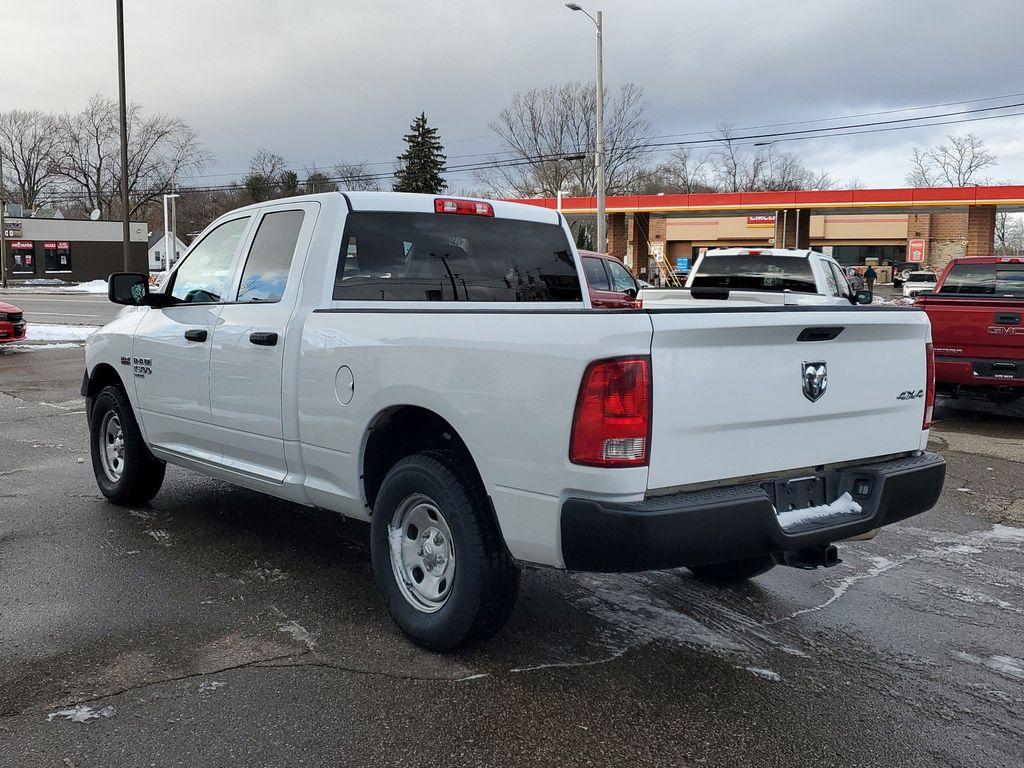 2020 Bright White Clearcoat /Diesel Gray/Black RAM 1500 Classic Tradesman Quad Cab 4WD (1C6RR7FT0LS) with an 5.7L V8 OHV 16V engine, 8A transmission, located at 234 Columbia Ave, Battle Creek, MI, 49015, (269) 222-0088, 42.298264, -85.192543 - Introducing the 2020 Ram 1500 Classic, a robust and versatile pickup that combines power and practicality for any task you throw its way. This model is equipped with a formidable V8, 5.7L engine, ensuring impressive towing capabilities and a smooth driving experience whether on or off the road. The - Photo#2