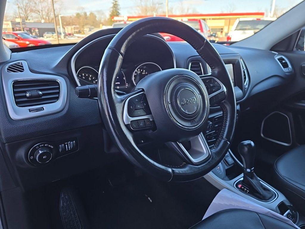 2019 Billet Silver Metallic Clearcoat /Black Jeep Compass Sport 4WD (3C4NJDBB0KT) with an 2.4L L4 DOHC 16V engine, 9-speed automatic transmission, located at 6064 Gull Rd, Kalamazoo, MI, 49048, (269) 222-0088, 42.328388, -85.512924 - When you encounter slick or muddy roads, you can engage the four wheel drive on this unit and drive with confidence. The Jeep Compass offers Android Auto for seamless smartphone integration. Apple CarPlay: Seamless smartphone integration for this unit - stay connected and entertained on the go! It k - Photo#13