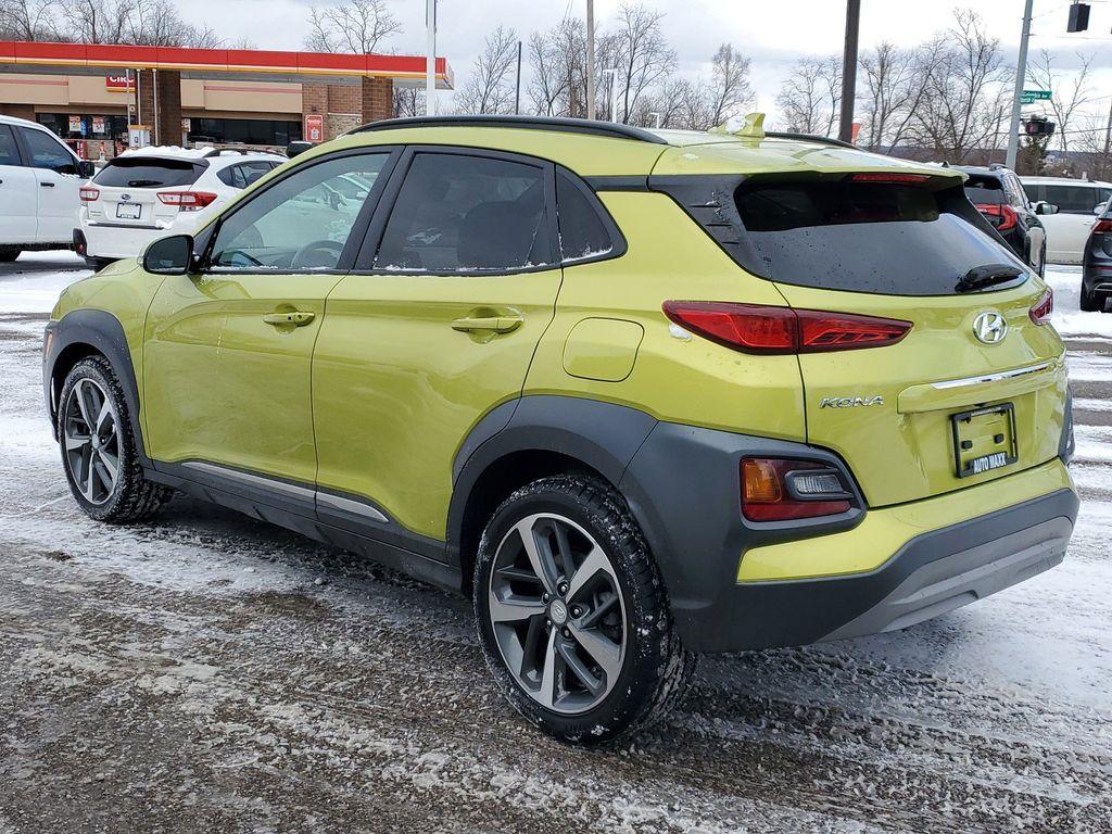 2019 Lime Twist /Black w/Lime Hyundai Kona Limited AWD (KM8K3CA50KU) with an 1.6L L4 DOHC 16V TURBO engine, 7A transmission, located at 234 Columbia Ave, Battle Creek, MI, 49015, (269) 222-0088, 42.298264, -85.192543 - <b>Vehicle Details</b><br>Discover the perfect blend of performance, style, and technology with this stunning 2019 Hyundai Kona Limited, equipped with 4WD and a dynamic 4-cylinder, 1.6L turbocharged engine. This compact SUV promises an exhilarating drive with the confidence of all-wheel drive, makin - Photo#2