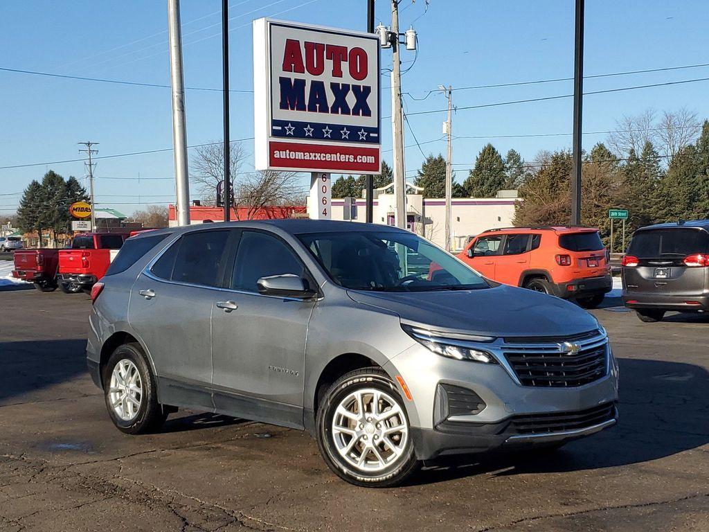 2023 Sterling Gray Metallic /Jet Black Chevrolet Equinox LT AWD (3GNAXUEG2PS) with an 1.5L L4 DOHC 16V TURBO engine, 6A transmission, located at 6064 Gull Rd, Kalamazoo, MI, 49048, (269) 222-0088, 42.328388, -85.512924 - Introducing the 2023 Chevrolet Equinox LT, a pristine compact SUV that combines style, efficiency, and advanced technology. This pre-owned model boasts an odometer reading of just 0 miles, offering you the rare opportunity to own a vehicle in like-new condition. Powered by a robust 4-cylinder, 1.5L - Photo#0