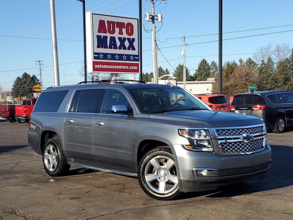 2020 Satin Steel Metallic /Jet Black Chevrolet Suburban Premier 4WD (1GNSKJKJ4LR) with an 6.2L V8 OHV 16V engine, 6A transmission, located at 6064 Gull Rd, Kalamazoo, MI, 49048, (269) 222-0088, 42.328388, -85.512924 - <b>Summary</b><br>Power Moonroof Rear Entertainment<br><br><b>Vehicle Details</b><br>Discover unparalleled comfort and performance with the 2020 Chevrolet Suburban 1500 Premier, now available at our dealership. This exceptional SUV, powered by a robust V8, 6.2L engine and equipped with 4WD, offers a - Photo#0