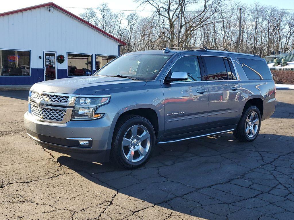 2020 Satin Steel Metallic /Jet Black Chevrolet Suburban Premier 4WD (1GNSKJKJ4LR) with an 6.2L V8 OHV 16V engine, 6A transmission, located at 6064 Gull Rd, Kalamazoo, MI, 49048, (269) 222-0088, 42.328388, -85.512924 - <b>Summary</b><br>Power Moonroof Rear Entertainment<br><br><b>Vehicle Details</b><br>Discover unparalleled comfort and performance with the 2020 Chevrolet Suburban 1500 Premier, now available at our dealership. This exceptional SUV, powered by a robust V8, 6.2L engine and equipped with 4WD, offers a - Photo#1