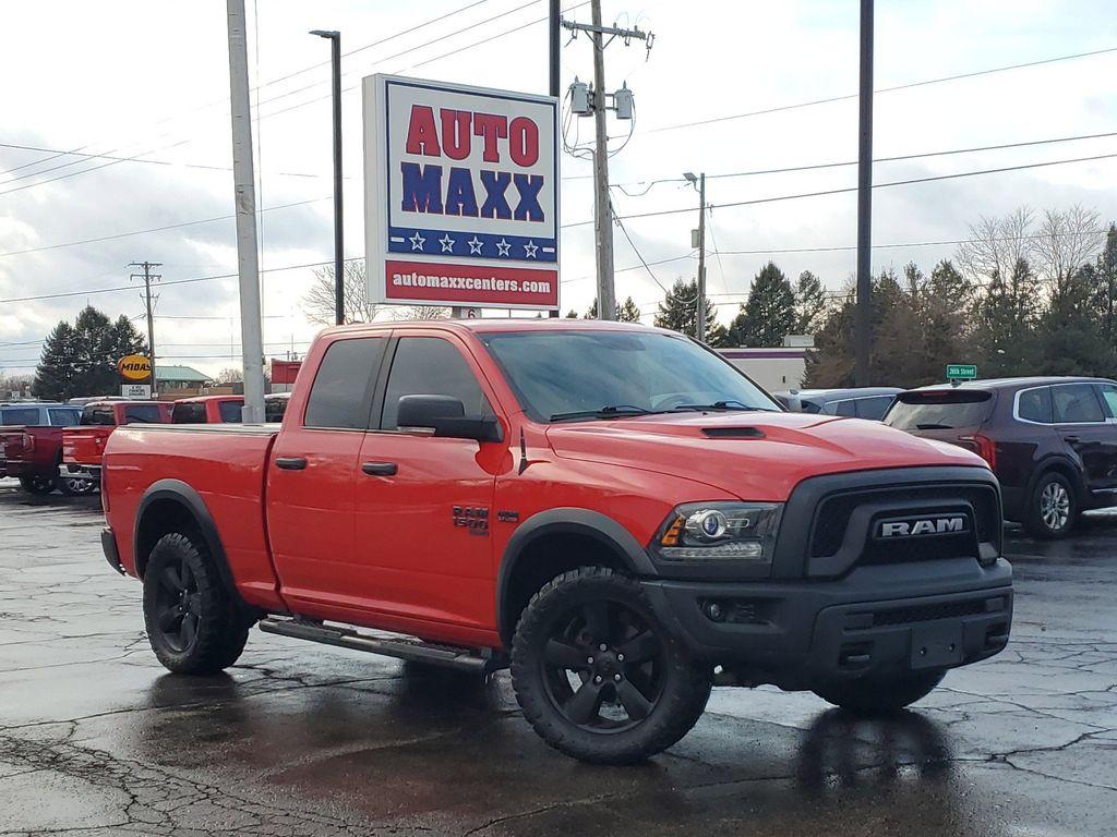 2020 Flame Red Clearcoat /Diesel Gray/Black RAM 1500 Classic Tradesman Quad Cab 4WD (1C6RR7GT3LS) with an 5.7L V8 OHV 16V engine, 8A transmission, located at 6064 Gull Rd, Kalamazoo, MI, 49048, (269) 222-0088, 42.328388, -85.512924 - Discover the power and performance of the 2020 Ram 1500 Classic Warlock, a robust pickup designed to tackle any challenge. This exceptional vehicle combines rugged capability with sophisticated features, making it an ideal choice for both work and play. Under the hood, you'll find a formidable V8, 5 - Photo#0