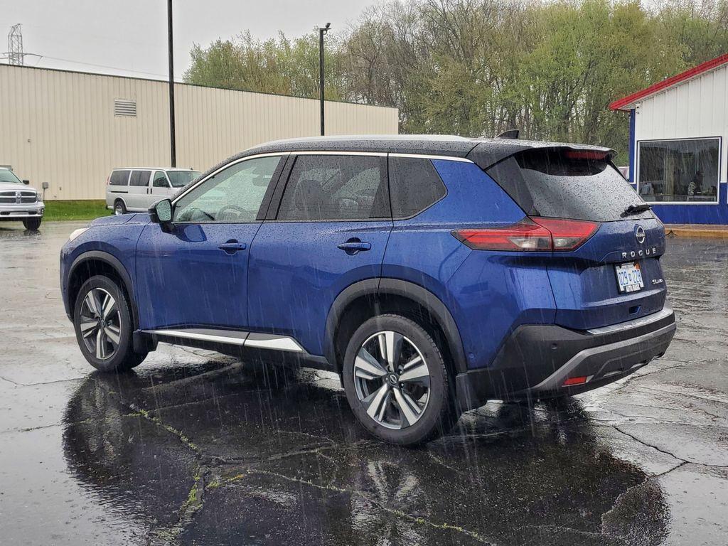 2023 Caspian Blue Metallic/Super Black /Charcoal Nissan Rogue SL AWD (JN8BT3CB0PW) with an 2.5L L4 DOHC 16V engine, CVT transmission, located at 6064 Gull Rd, Kalamazoo, MI, 49048, (269) 222-0088, 42.328388, -85.512924 - <b>Summary</b><br>NAVIGATION PACKAGE Power Moonroof SL PREMIUM PACKAGE<br><br><b>Vehicle Details</b><br>Discover the exceptional 2023 Nissan Rogue SL, now available with 0 miles, offering an outstanding blend of style, performance, and technology. Equipped with a robust 3-cylinder, 1.5L engine and a - Photo#2
