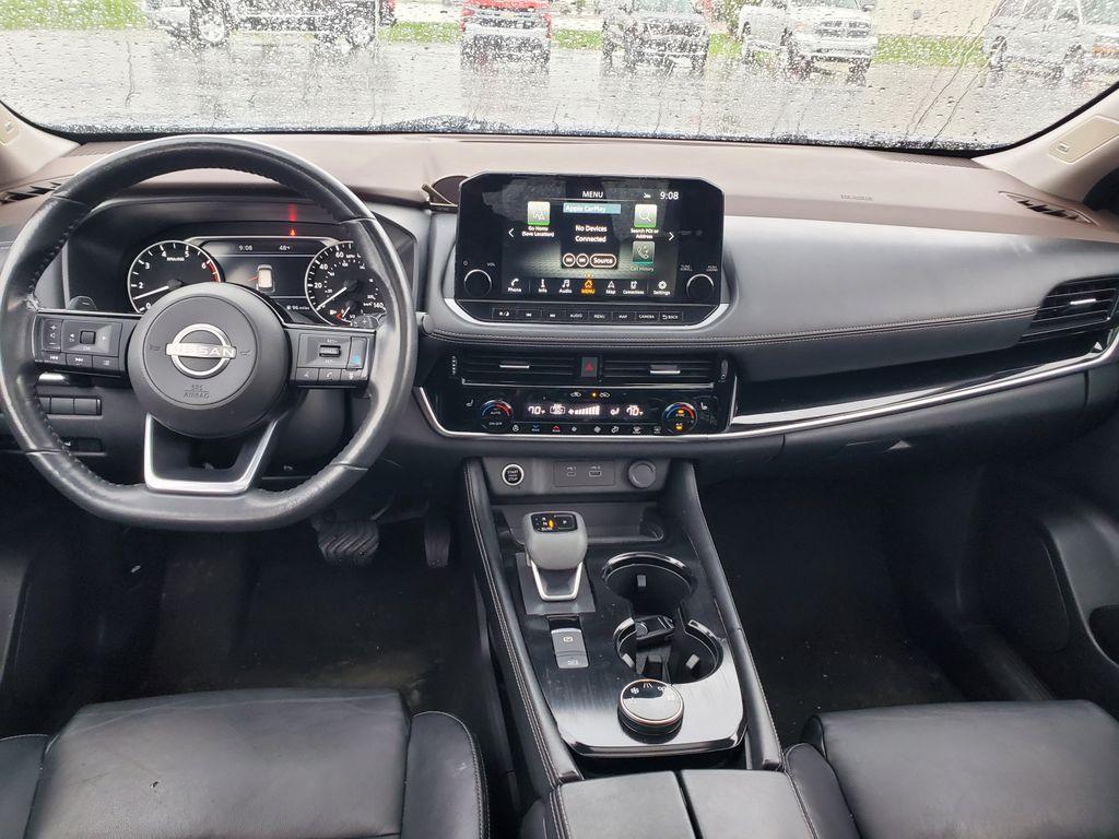 2023 Caspian Blue Metallic/Super Black /Charcoal Nissan Rogue SL AWD (JN8BT3CB0PW) with an 2.5L L4 DOHC 16V engine, CVT transmission, located at 6064 Gull Rd, Kalamazoo, MI, 49048, (269) 222-0088, 42.328388, -85.512924 - <b>Summary</b><br>NAVIGATION PACKAGE Power Moonroof SL PREMIUM PACKAGE<br><br><b>Vehicle Details</b><br>Discover the exceptional 2023 Nissan Rogue SL, now available with 0 miles, offering an outstanding blend of style, performance, and technology. Equipped with a robust 3-cylinder, 1.5L engine and a - Photo#6