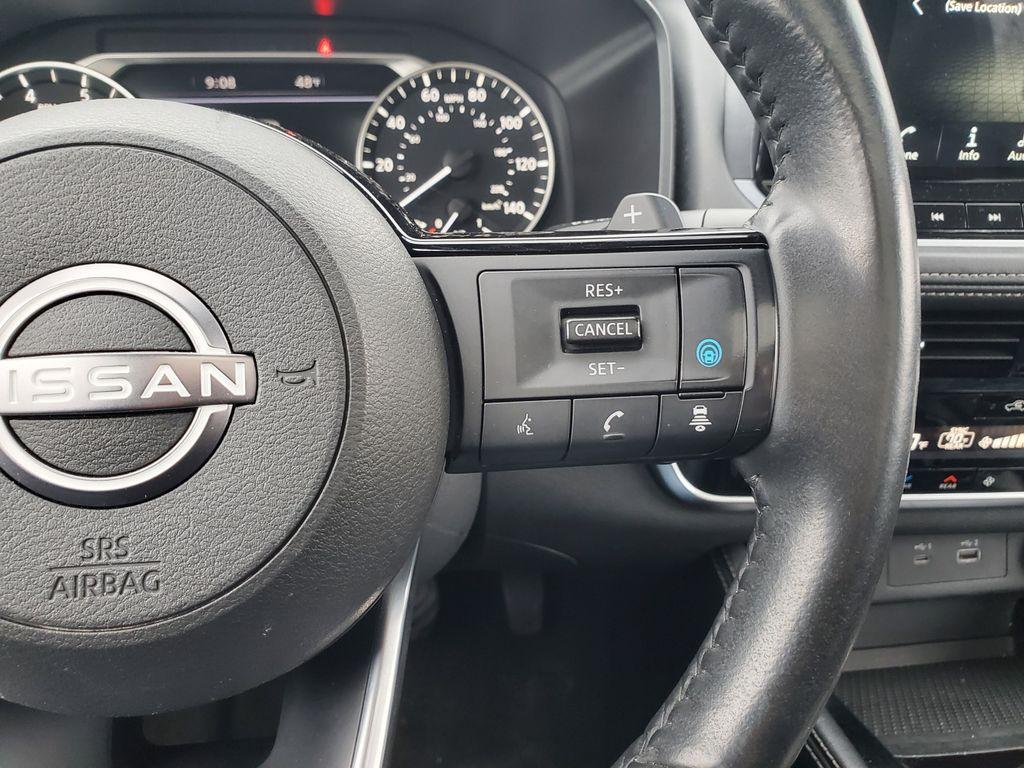 2023 Caspian Blue Metallic/Super Black /Charcoal Nissan Rogue SL AWD (JN8BT3CB0PW) with an 2.5L L4 DOHC 16V engine, CVT transmission, located at 6064 Gull Rd, Kalamazoo, MI, 49048, (269) 222-0088, 42.328388, -85.512924 - <b>Summary</b><br>NAVIGATION PACKAGE Power Moonroof SL PREMIUM PACKAGE<br><br><b>Vehicle Details</b><br>Discover the exceptional 2023 Nissan Rogue SL, now available with 0 miles, offering an outstanding blend of style, performance, and technology. Equipped with a robust 3-cylinder, 1.5L engine and a - Photo#14