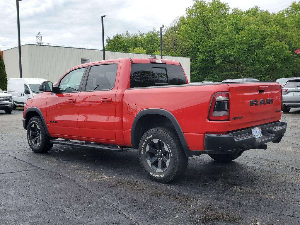 2019 Flame Red Clearcoat /Red/Black RAM 1500 Rebel Crew Cab SB 4WD (1C6SRFLT8KN) with an 5.7L V8 OHV 16V engine, 8A transmission, located at 6064 Gull Rd, Kalamazoo, MI, 49048, (269) 222-0088, 42.328388, -85.512924 - <b>Summary</b><br>Power Moonroof NAVIGATION PACKAGE<br><br><b>Vehicle Details</b><br>Discover the impressive capabilities of the 2019 Ram 1500 Rebel, a robust and reliable pickup designed to tackle any challenge with confidence. Equipped with a powerful V8, 5.7L engine, this 4WD powerhouse delivers - Photo#2
