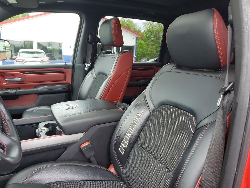 2019 Flame Red Clearcoat /Red/Black RAM 1500 Rebel Crew Cab SB 4WD (1C6SRFLT8KN) with an 5.7L V8 OHV 16V engine, 8A transmission, located at 6064 Gull Rd, Kalamazoo, MI, 49048, (269) 222-0088, 42.328388, -85.512924 - <b>Summary</b><br>Power Moonroof NAVIGATION PACKAGE<br><br><b>Vehicle Details</b><br>Discover the impressive capabilities of the 2019 Ram 1500 Rebel, a robust and reliable pickup designed to tackle any challenge with confidence. Equipped with a powerful V8, 5.7L engine, this 4WD powerhouse delivers - Photo#15