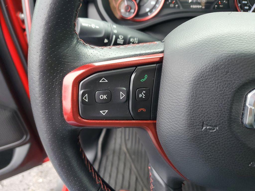 2019 Flame Red Clearcoat /Red/Black RAM 1500 Rebel Crew Cab SB 4WD (1C6SRFLT8KN) with an 5.7L V8 OHV 16V engine, 8A transmission, located at 6064 Gull Rd, Kalamazoo, MI, 49048, (269) 222-0088, 42.328388, -85.512924 - <b>Summary</b><br>Power Moonroof NAVIGATION PACKAGE<br><br><b>Vehicle Details</b><br>Discover the impressive capabilities of the 2019 Ram 1500 Rebel, a robust and reliable pickup designed to tackle any challenge with confidence. Equipped with a powerful V8, 5.7L engine, this 4WD powerhouse delivers - Photo#20