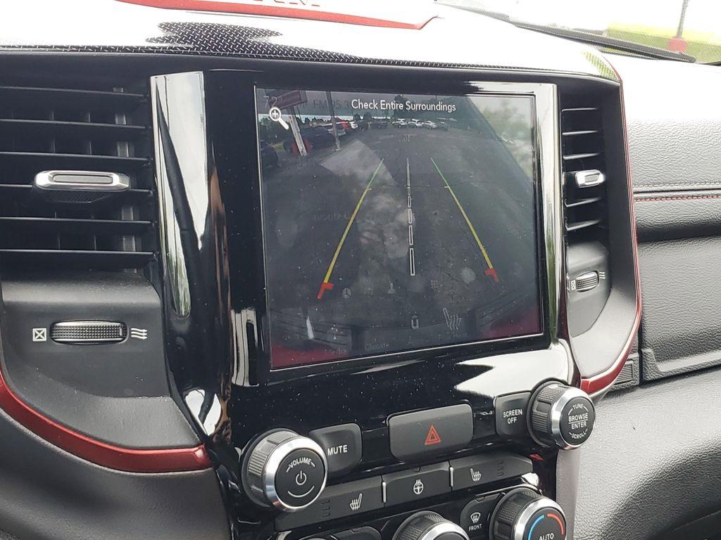 2019 Flame Red Clearcoat /Red/Black RAM 1500 Rebel Crew Cab SB 4WD (1C6SRFLT8KN) with an 5.7L V8 OHV 16V engine, 8A transmission, located at 6064 Gull Rd, Kalamazoo, MI, 49048, (269) 222-0088, 42.328388, -85.512924 - <b>Summary</b><br>Power Moonroof NAVIGATION PACKAGE<br><br><b>Vehicle Details</b><br>Discover the impressive capabilities of the 2019 Ram 1500 Rebel, a robust and reliable pickup designed to tackle any challenge with confidence. Equipped with a powerful V8, 5.7L engine, this 4WD powerhouse delivers - Photo#24