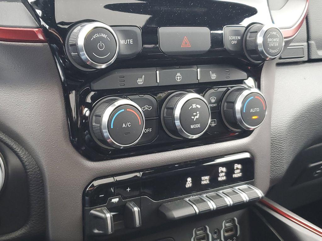 2019 Flame Red Clearcoat /Red/Black RAM 1500 Rebel Crew Cab SB 4WD (1C6SRFLT8KN) with an 5.7L V8 OHV 16V engine, 8A transmission, located at 6064 Gull Rd, Kalamazoo, MI, 49048, (269) 222-0088, 42.328388, -85.512924 - <b>Summary</b><br>Power Moonroof NAVIGATION PACKAGE<br><br><b>Vehicle Details</b><br>Discover the impressive capabilities of the 2019 Ram 1500 Rebel, a robust and reliable pickup designed to tackle any challenge with confidence. Equipped with a powerful V8, 5.7L engine, this 4WD powerhouse delivers - Photo#25