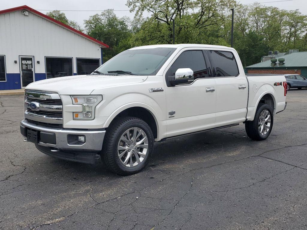 2017 White Platinum Metallic Tri-Coat /Mesa Ford F-150 XLT SuperCrew 6.5-ft. Bed 4WD (1FTEW1EG4HF) with an 3.5L V6 TURBO engine, 6A transmission, located at 6064 Gull Rd, Kalamazoo, MI, 49048, (269) 222-0088, 42.328388, -85.512924 - <b>Summary</b><br>NAVIGATION PACKAGE Power Moonroof<br><br><b>Vehicle Details</b><br>Discover the perfect blend of power, style, and luxury with this stunning 2017 Ford F-150 King Ranch, the ultimate truck for those who crave adventure without sacrificing comfort! This powerhouse is equipped with a - Photo#1