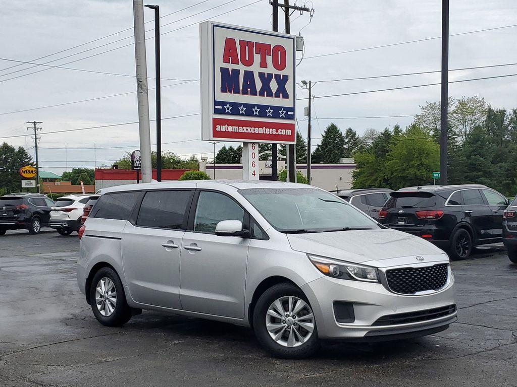 2016 Bright Silver Metallic /Gray Kia Sedona L (KNDMA5C1XG6) with an 3.3L V6 DOHC 24V engine, 6A transmission, located at 6064 Gull Rd, Kalamazoo, MI, 49048, (269) 222-0088, 42.328388, -85.512924 - Discover the 2016 Kia Sedona L, a versatile minivan that combines practicality with performance. This well-maintained vehicle comes equipped with front-wheel drive and a robust V6, 3.3L engine, offering a smooth and responsive driving experience ideal for both city commutes and long road trips.<br>< - Photo#0