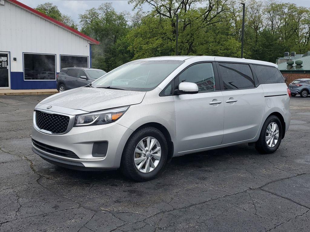 2016 Bright Silver Metallic /Gray Kia Sedona L (KNDMA5C1XG6) with an 3.3L V6 DOHC 24V engine, 6A transmission, located at 6064 Gull Rd, Kalamazoo, MI, 49048, (269) 222-0088, 42.328388, -85.512924 - Discover the 2016 Kia Sedona L, a versatile minivan that combines practicality with performance. This well-maintained vehicle comes equipped with front-wheel drive and a robust V6, 3.3L engine, offering a smooth and responsive driving experience ideal for both city commutes and long road trips.<br>< - Photo#1