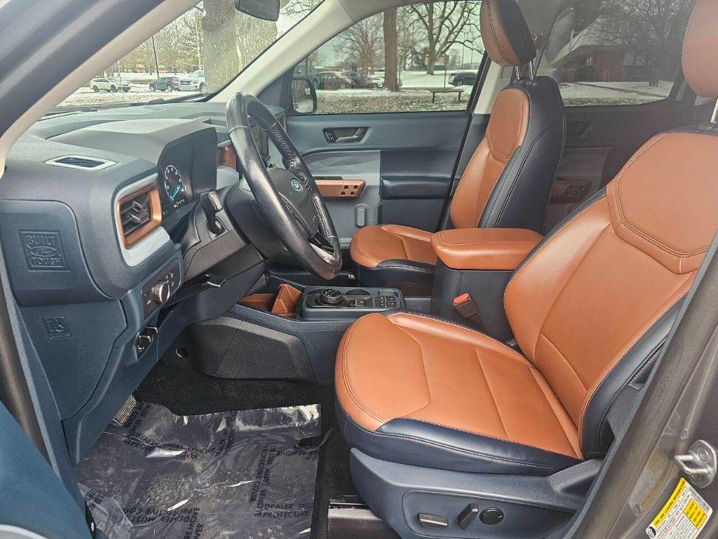 2022 Carbonized Grey Metallic /Desert Brown Ford Maverick XL (3FTTW8F93NR) with an 2.5L L4 DOHC 16V engine, CVT transmission, located at 6064 Gull Rd, Kalamazoo, MI, 49048, (269) 222-0088, 42.328388, -85.512924 - <b>Vehicle Details</b><br>Discover the exceptional quality and performance of the 2022 Ford Maverick LARIAT, now available with zero miles. This versatile and stylish pickup combines advanced technology with comfort and capability, ensuring a superior driving experience. Equipped with an efficient 4 - Photo#1