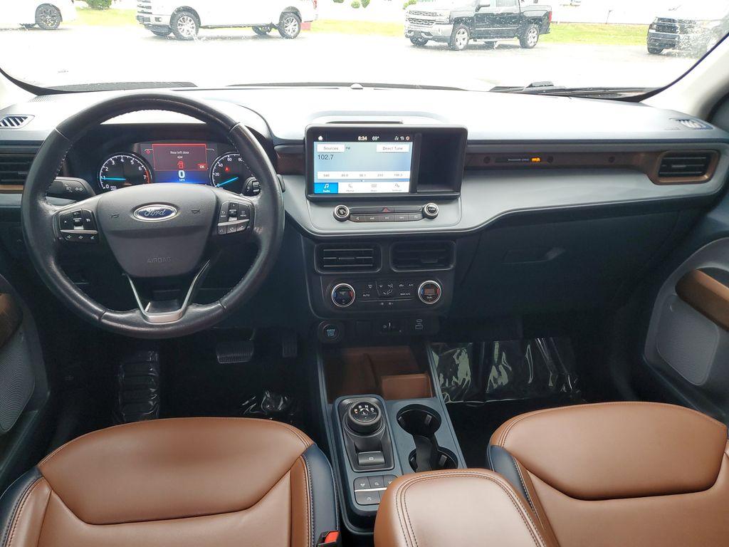 2022 Carbonized Grey Metallic /Desert Brown Ford Maverick XL (3FTTW8F93NR) with an 2.5L L4 DOHC 16V engine, CVT transmission, located at 6064 Gull Rd, Kalamazoo, MI, 49048, (269) 222-0088, 42.328388, -85.512924 - <b>Vehicle Details</b><br>Discover the exceptional quality and performance of the 2022 Ford Maverick LARIAT, now available with zero miles. This versatile and stylish pickup combines advanced technology with comfort and capability, ensuring a superior driving experience. Equipped with an efficient 4 - Photo#8