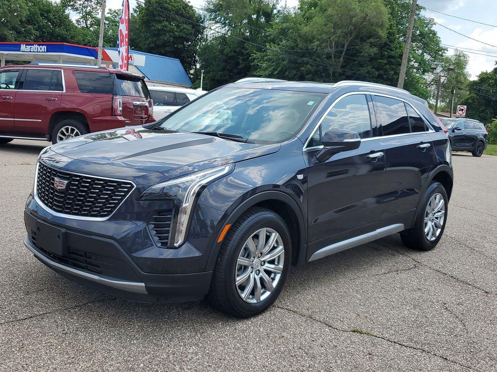 2023 Galactic Gray Metallic /Light Platinum/Jet Black Cadillac XT4 Premium Luxury AWD (1GYFZDR42PF) with an 2.0L L4 DOHC 16V engine, 9A transmission, located at 234 Columbia Ave, Battle Creek, MI, 49015, (269) 222-0088, 42.298264, -85.192543 - <b>Vehicle Details</b><br>Introducing the 2023 Cadillac XT4 AWD Premium Luxury, a sophisticated fusion of style, performance, and cutting-edge technology! This remarkable SUV is designed to elevate your driving experience with its sleek exterior and luxurious interior. Equipped with a robust 4-cylin - Photo#3
