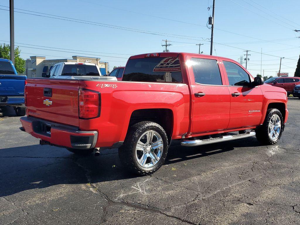 2018 Red Hot /Dark Ash/Jet Black Chevrolet Silverado 1500 Custom Crew Cab 4WD (3GCUKPEC8JG) with an 5.3L V8 OHV 16V engine, 6A transmission, located at 6064 Gull Rd, Kalamazoo, MI, 49048, (269) 222-0088, 42.328388, -85.512924 - For sale: A 2018 Chevrolet Silverado 1500 Custom that perfectly combines power, versatility, and style. This robust truck is equipped with a V8, 5.3L engine, delivering the performance and reliability you need for both work and leisure. Whether you're towing heavy loads or navigating rugged terrain, - Photo#3