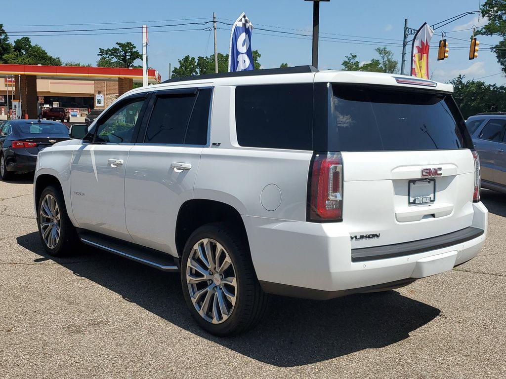 2019 Summit White /Jet Black GMC Yukon SLT 4WD (1GKS2BKC2KR) with an 5.3L V8 OHV 16V FFV engine, 6A transmission, located at 234 Columbia Ave, Battle Creek, MI, 49015, (269) 222-0088, 42.298264, -85.192543 - <b>Vehicle Details</b><br>Introducing the 2019 GMC Yukon 1500 SLT, a robust and sophisticated SUV designed to elevate your driving experience. This well-maintained, pre-owned vehicle combines power and luxury, offering a 4WD system that ensures confident handling in diverse driving conditions. At th - Photo#2