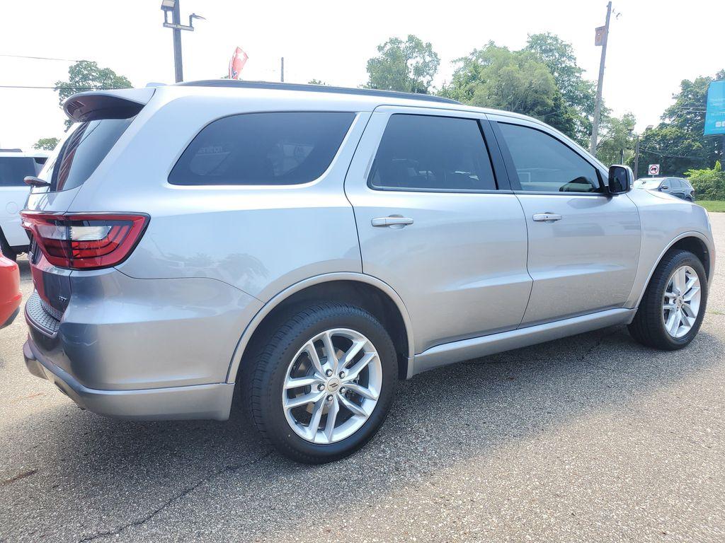 2021 Billet Clearcoat /Black Dodge Durango GT AWD (1C4RDJDG9MC) with an 3.6L V6 DOHC 24V engine, 8A transmission, located at 234 Columbia Ave, Battle Creek, MI, 49015, (269) 222-0088, 42.298264, -85.192543 - <b>Vehicle Details</b><br>Discover the perfect blend of performance, style, and versatility with the 2021 Dodge Durango GT Plus. This mid-size SUV is equipped with a robust V6, 3.6L engine, offering an impressive balance of power and efficiency. The all-wheel-drive (AWD) system ensures confidence an - Photo#2