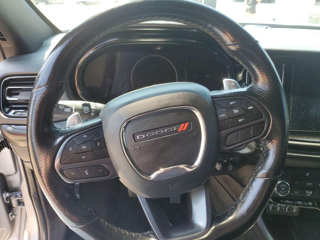 2021 Billet Clearcoat /Black Dodge Durango GT AWD (1C4RDJDG9MC) with an 3.6L V6 DOHC 24V engine, 8A transmission, located at 234 Columbia Ave, Battle Creek, MI, 49015, (269) 222-0088, 42.298264, -85.192543 - <b>Vehicle Details</b><br>Discover the perfect blend of performance, style, and versatility with the 2021 Dodge Durango GT Plus. This mid-size SUV is equipped with a robust V6, 3.6L engine, offering an impressive balance of power and efficiency. The all-wheel-drive (AWD) system ensures confidence an - Photo#9