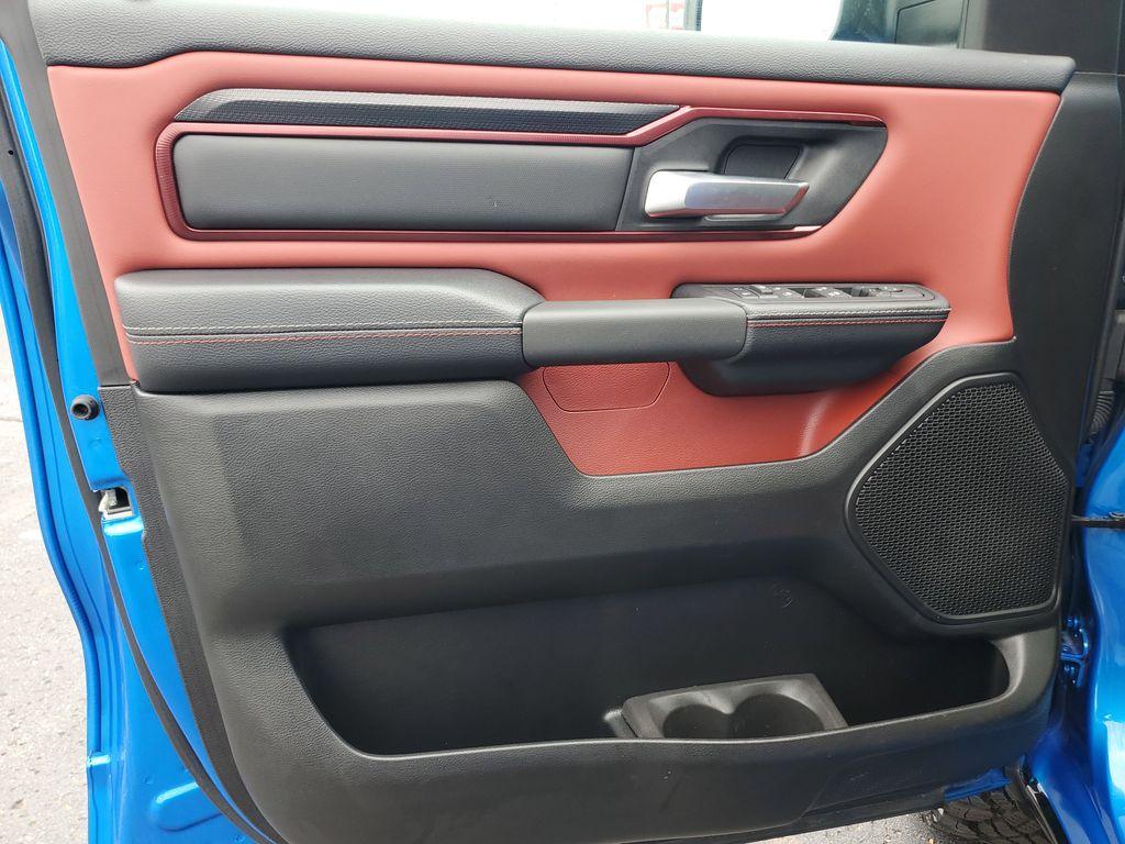 2025 Hydro Blue Pearlcoat /Red/Black RAM 1500 Rebel Crew Cab SB 4WD (1C6SRFLP8SN) with an 3.0L V6 DOHC 24V TURBO engine, 8A transmission, located at 6064 Gull Rd, Kalamazoo, MI, 49048, (269) 222-0088, 42.328388, -85.512924 - For sale: A lightly pre-owned 2025 Ram 1500 Rebel, ready to tackle any adventure with just 10,001 miles on the odometer. This powerful truck is equipped with a 6-cylinder, 3.0L engine and 4WD, offering you the performance and reliability you need both on and off the road.<br><br>Inside, you'll find - Photo#11