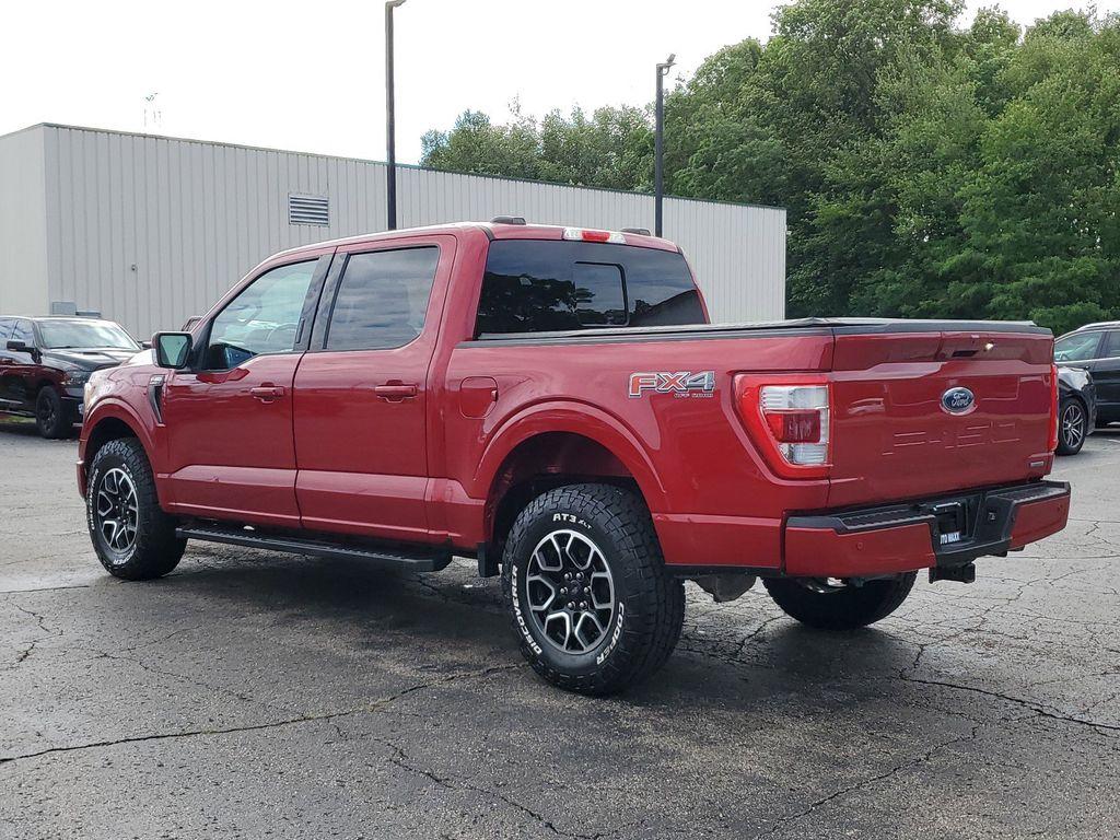 2021 Rapid Red Metallic Tinted Clearcoat /Black Ford F-150 Lariat SuperCrew 5.5-ft. Bed 4WD (1FTFW1E84MK) with an 4.6L V8 SOHC 24V engine, 10-speed automatic transmission, located at 6064 Gull Rd, Kalamazoo, MI, 49048, (269) 222-0088, 42.328388, -85.512924 - <b>Vehicle Details</b><br>Experience the perfect blend of power, luxury, and technology with this stunning pre-owned 2021 Ford F-150 LARIAT! This truck is built to impress, featuring a mighty V6, 3.5L engine that delivers robust performance whether you're on the highway or tackling rugged terrain. T - Photo#2